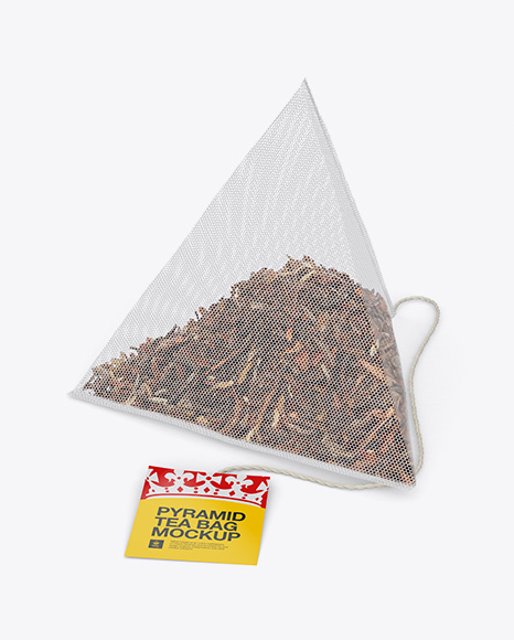 Environmentally friendly nylon pyramid tea filter bag, loose leaf tea bag with rope, cardboard box packaging, drawstring customization size accepted K-TB-062