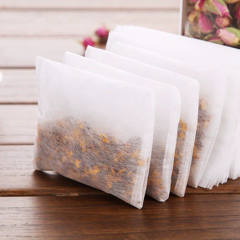 折叠可生物降解的玉米纤维材料不同尺寸的茶袋，空红茶包装