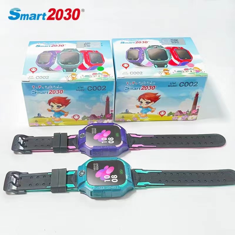 Hot selling low-priced C002 2g children's smart watch with global positioning system mobile phone, with touch control, suitable for monitoring children's watches aged 5-10